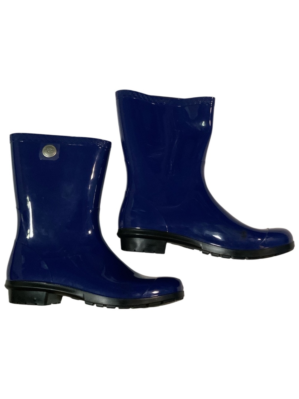 UGG Raana Rubber Rain Boots Waterproof Blue Jay Size 10